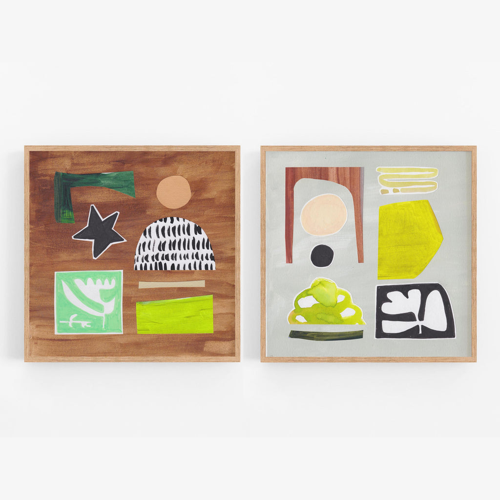 Canvas Print Set: 'Dream & Green' - Henriette Visscher